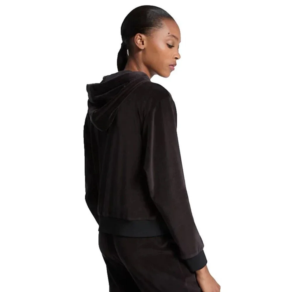 NWT Michael Kor Embellished Velour Hoodie sz XL- MSRP $195.00- JF551V0K1Y
